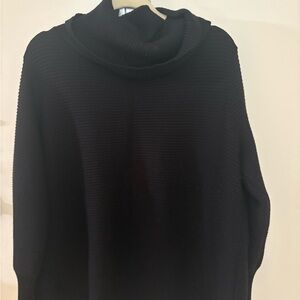 Macy's Elegant Black Cowl Neck Sweater